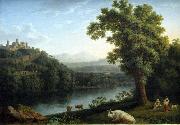 Jacob Philipp Hackert River Landscape oil on canvas